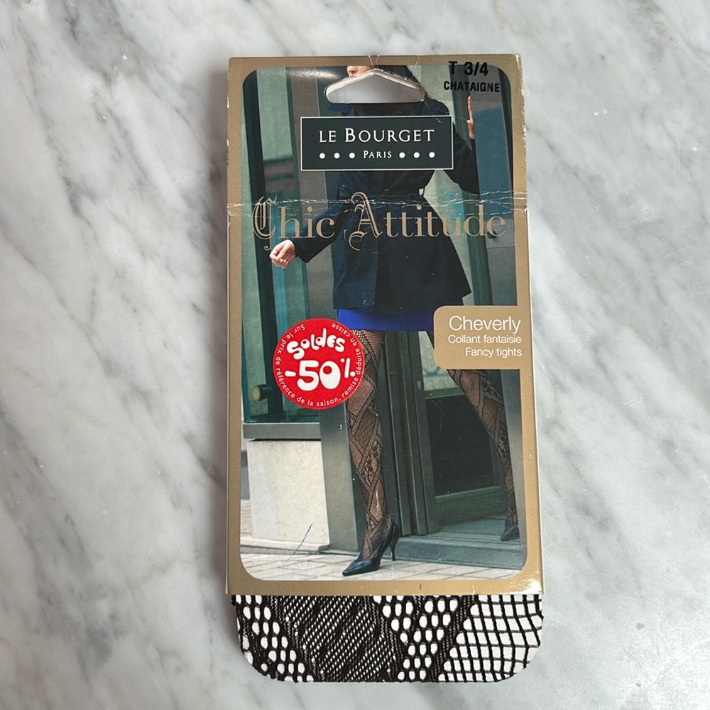 Brand New Brown Fish Net Tights from PARIS. Purchased in Paris, France.